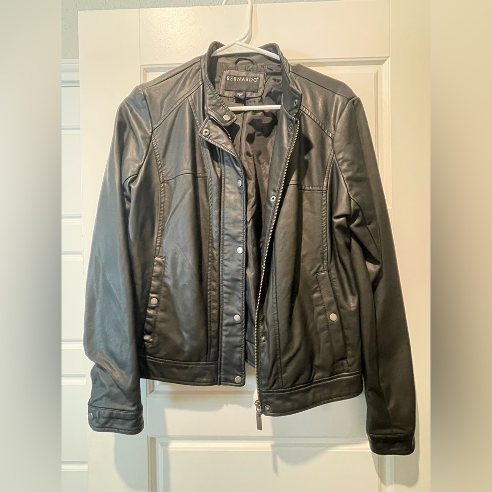 Bernardo Women's Dark Leather Jacket